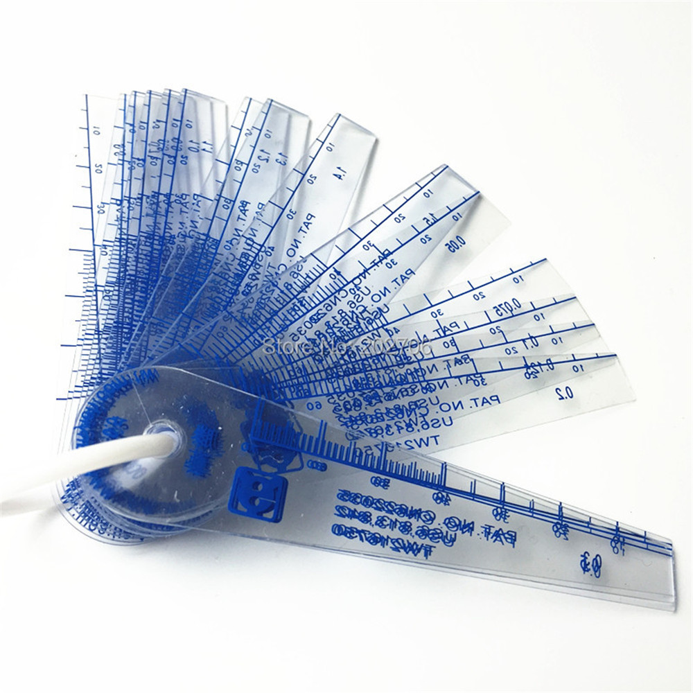 0.05/0.02/0.1 Feeler Gauges Metric Measurement Gap Metric Filler Feeler Gauge Plastic Measuring gap 