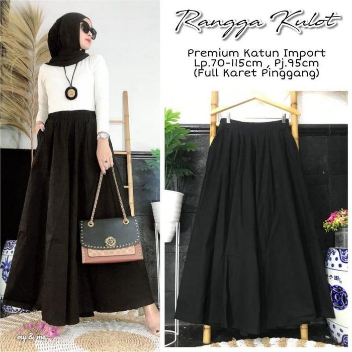 Celana Kulot Wanita Jumbo Bahan Katun twill XXL Rangga Kulot Nyaman Santai Panjang kulot Payung