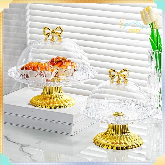 Tudung Saji Set Mewah Penutup Makanan Tempat Penyimpanan Cake Roti Buah