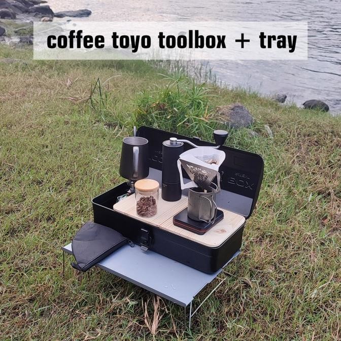 toyo y350 toolbox coffee meja box storage camping not unito stanley