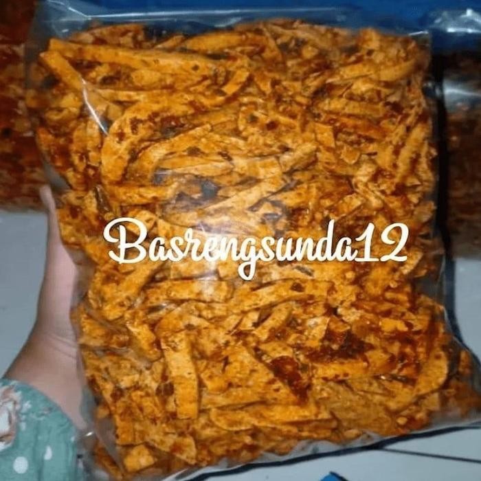 

Basreng stik Pedas Daun Jeruk isi 1kg cemilan instan makanan Food Snacks Goreng
