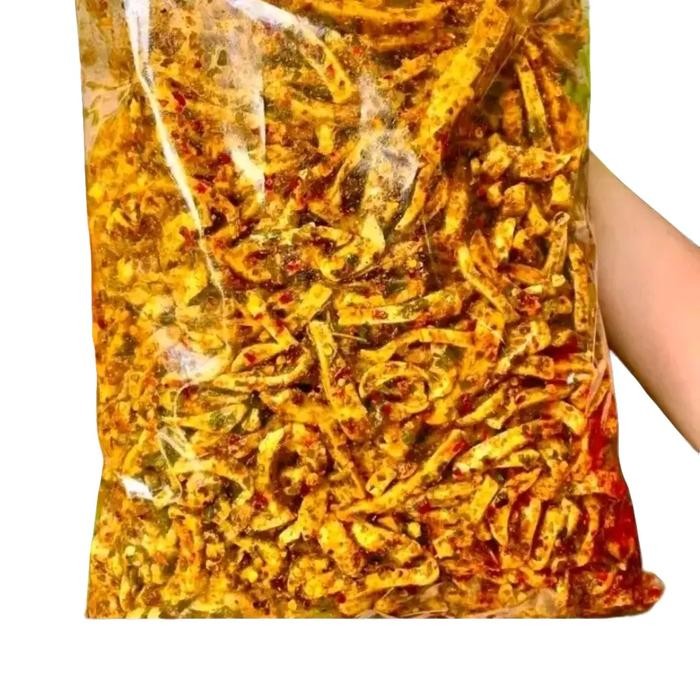 

basrengg pedas daun jeruk 1kg pedass extra Sayur Chili Food Camilan Goreng Snacks Cemilan