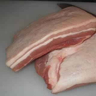 

daging babi samcan pork belly sam can skin on 1kg