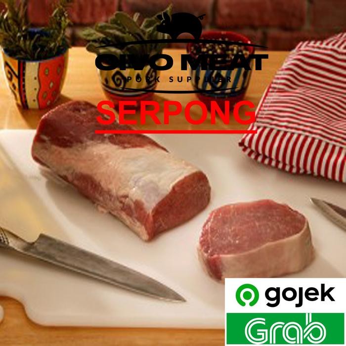 

KARBONAT Babi / Pork Sirloin / Loin mentah Tanpa Kulit 1kg