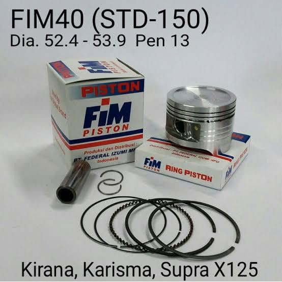 Piston FIM Honda Kharisma Supra X 125 Kirana Blade 125 Pin13 FIM40