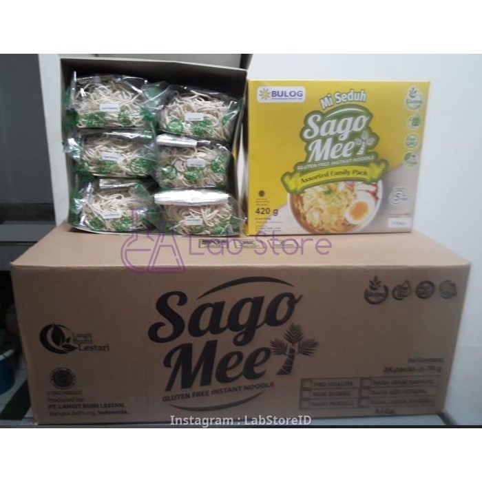 

SagoMee Sago Mee Mie Instan Sagu Rumbia Assorted Family Pack / karton