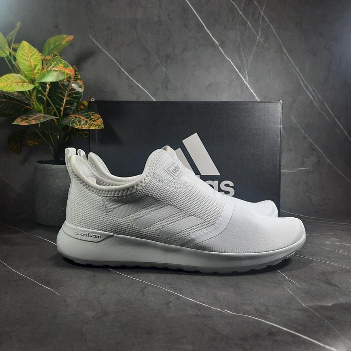 Sepatu Adidas Lite Racer Slip On Women White Running Shoes Original Murah