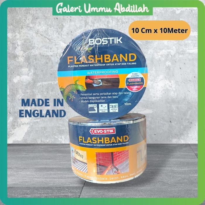 

Flashband 10 CM / Lakban Anti Bocor / Lem Atap Talang/ Penambal Bocor