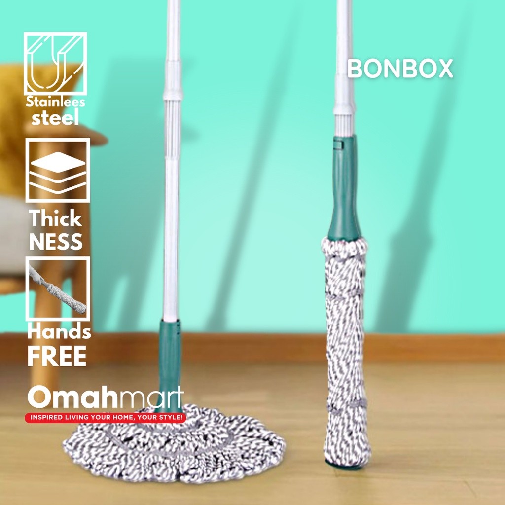 Alat Pel Lantai - Biasa Tarik Peras Otomatis Praktis Gagang Stainless Steel BCT3301 Bonbox