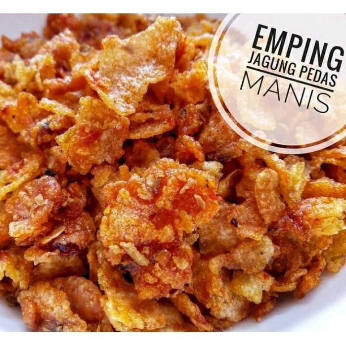 

Emping Jagung Pedas Manis 1kg Jagung Geprek Pedas Jagung cemet Pedas Manis Gurih Keripik Emping