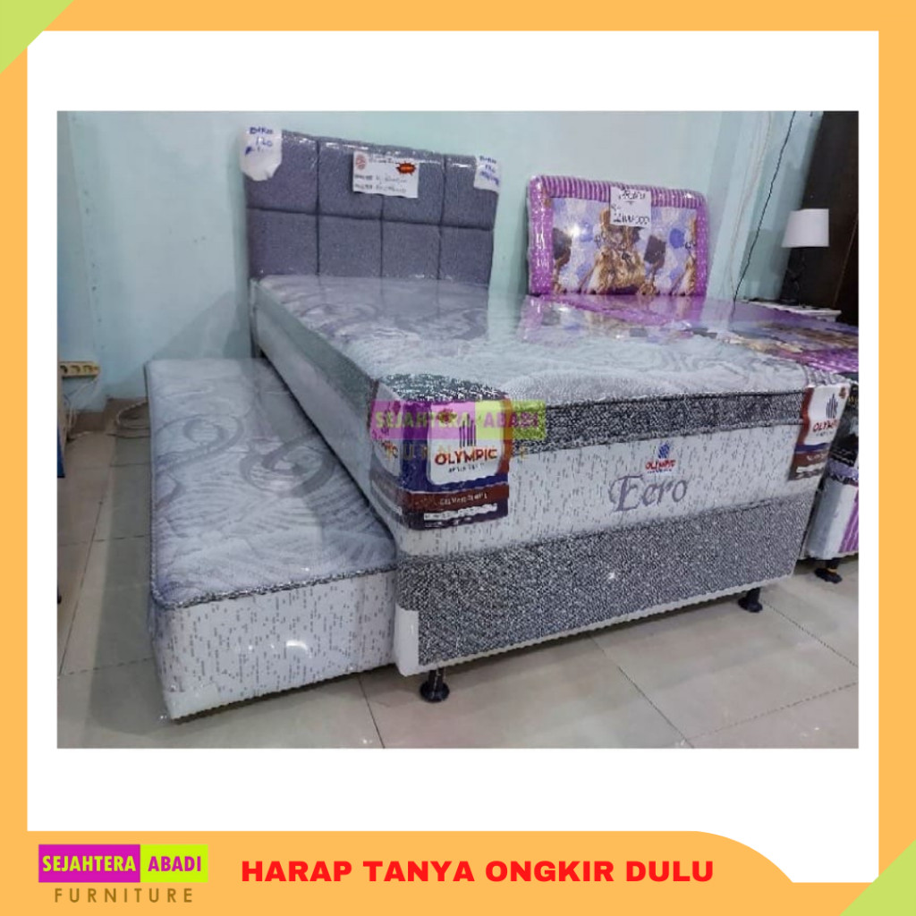 Eleganterra Olympic Springbed, 2In1 Twin Springbed Sorong Silver Series Premium Series Spring Bed