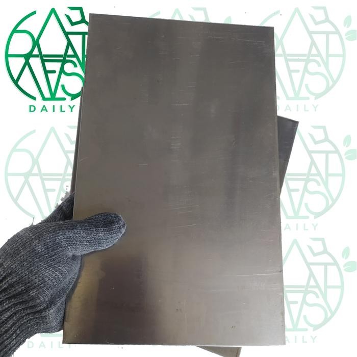 LEBAR 16CM Plat Baja Patah PUTIH bahan cangkul sabit pisau