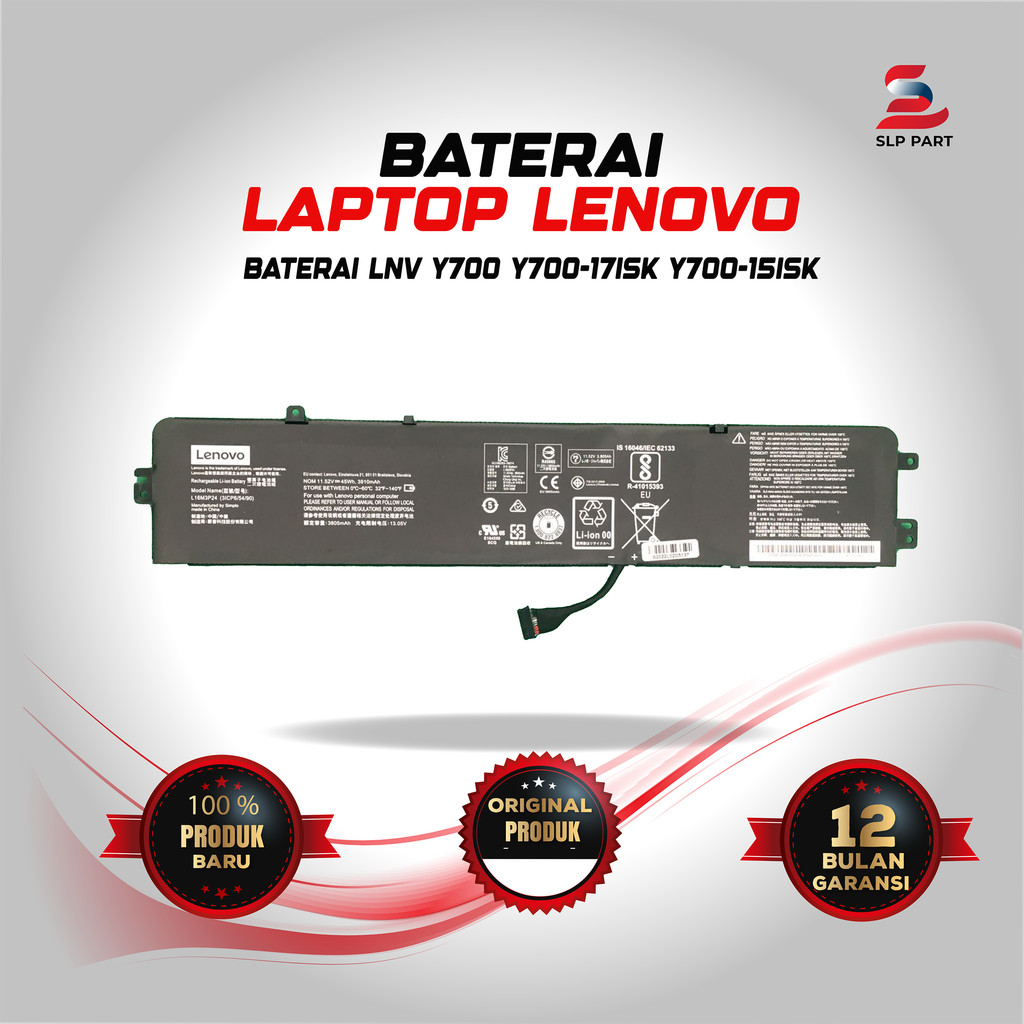 Baterai Lenovo Y700 Y700-17ISK Y700-15ISK
