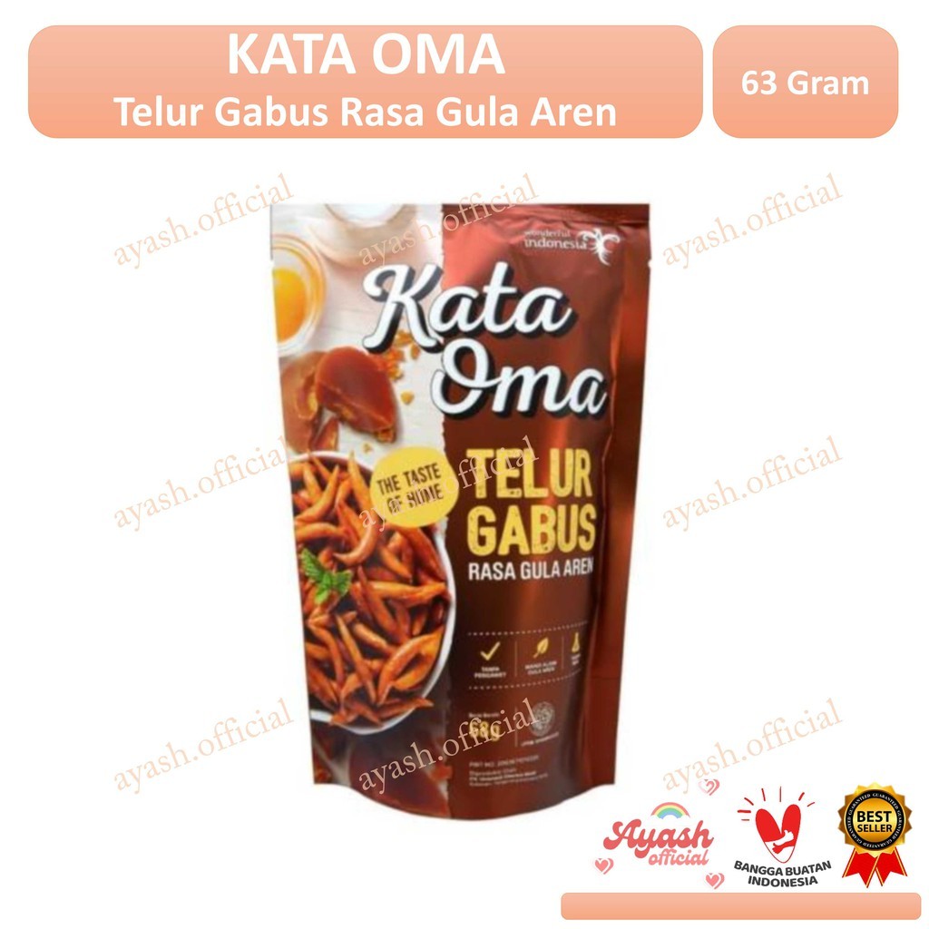 

Mamam_Asoy Kata Oma - Telur Gabus Homemade Non Msg Rasa Gula Aren