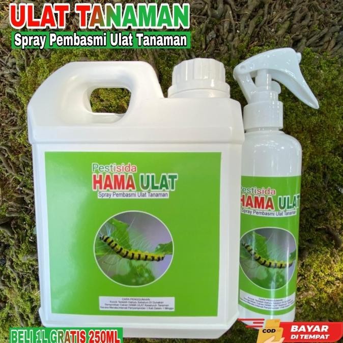 PESTISIDA Spray Pembasmi Hama Ulat Tanaman Ulat Bulu 1 LITER+250ML [Bumi Agri]