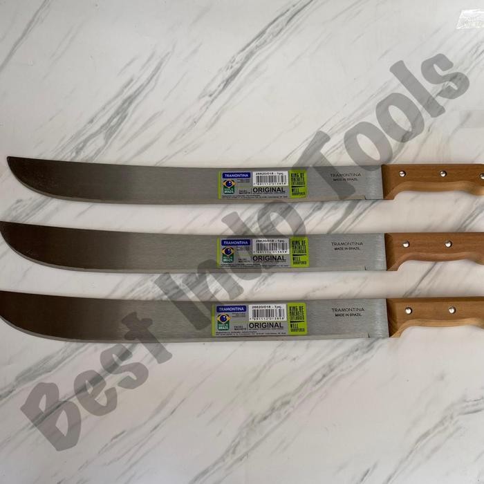 ISI 12 PCS PARANG TRAMONTINA 20" INCH / GOLOK BRAZIL MACHETE KNIFE