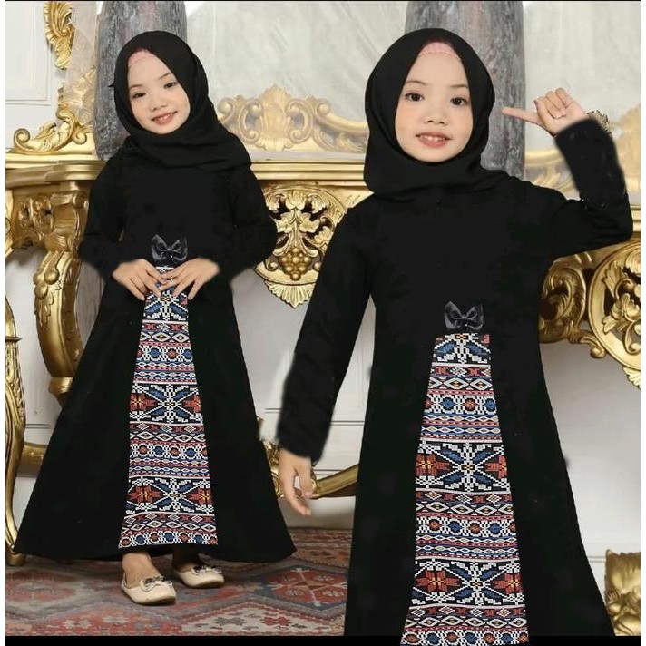 BEST SELLER SSF - GAMIS BATIK ANAK - BATIK - BAJU BATIK ANAK- GAMIS ANAK PEREMPUAN Muslim Dress
