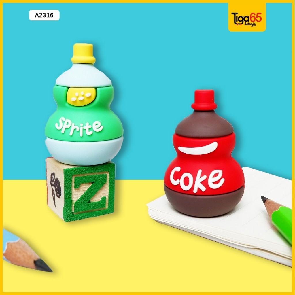 

Serutan Pensil Lucu / Rautan Pensil (Satuan) / Peraut Pensil Coke / Serutan A2316 / Tas n Tulis