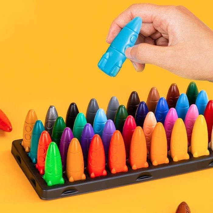 

Deli Oil Pastel / Crayon / Krayon Anak Bentuk Rocket Space Finder Tidak Mudah Patah Tidak Mengotori