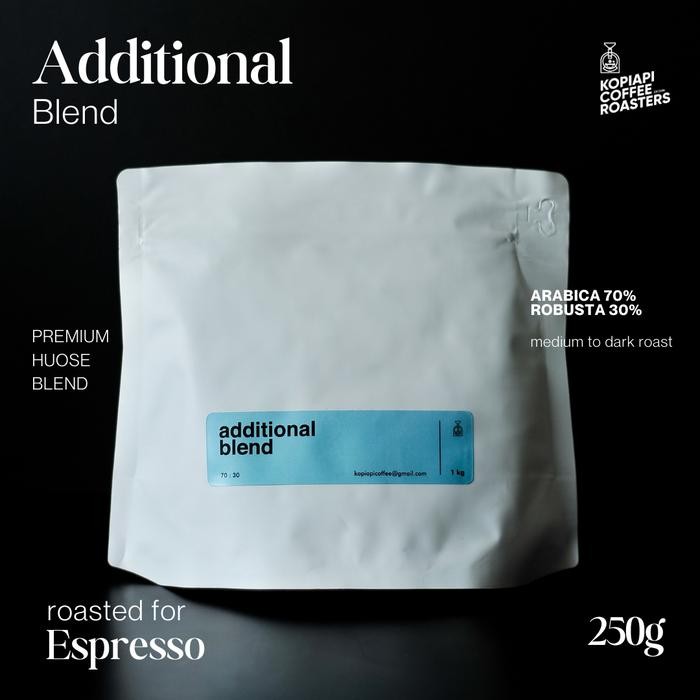

espresso blend (additional)+kopiapicoffee+additional 250gr biji/bubuk