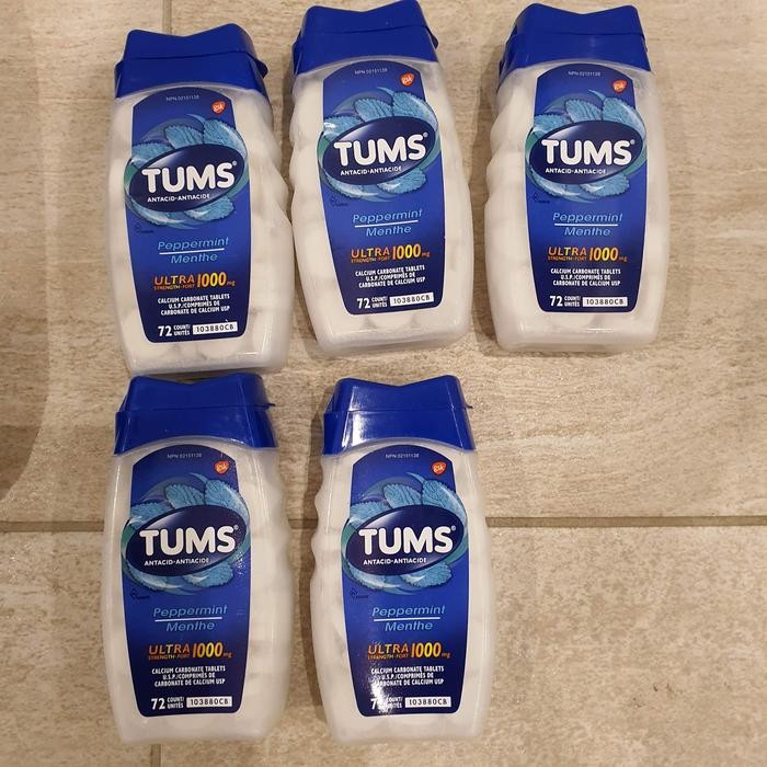 TUMS antiacid ultra 1000 mg isi 72 tablet - utk maag