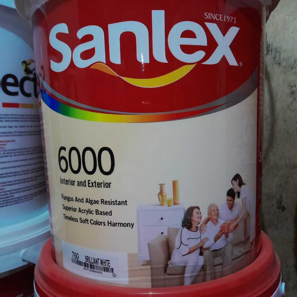 Cat Tembok Interior dan Exterior Sanlex 6000 Galon