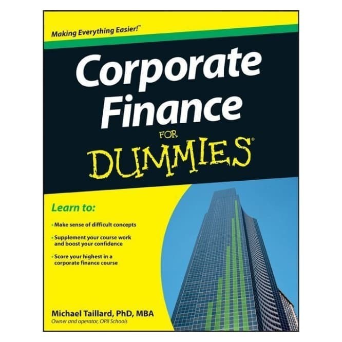 

New Release_Eng/Indo_ Corporate Finance for Dummies I michael Tailard