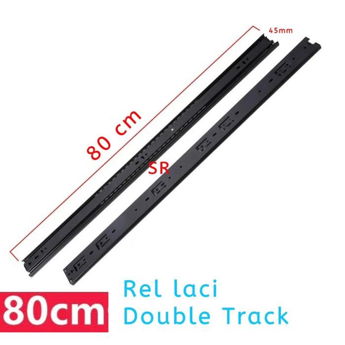 PREMIUM Rel Laci 80 cm Double Track Full Extension