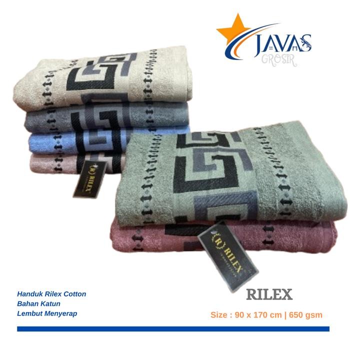 Handuk Cotton Rilex Super Jumbo Uk 90x170cm Handuk Mandi Handuk Hotel Premium Halus Tebal Cepat