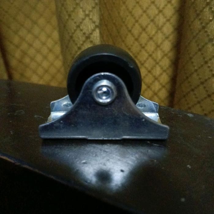 PREMIUM Roda troli 1 inch mati lurus etalase