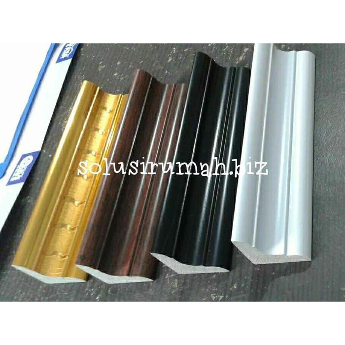 PREMIUM LIST LIS PVC BUKAN KAYU SIKU SUDUT 3CM*3CM*1M pilih warna plafon siku