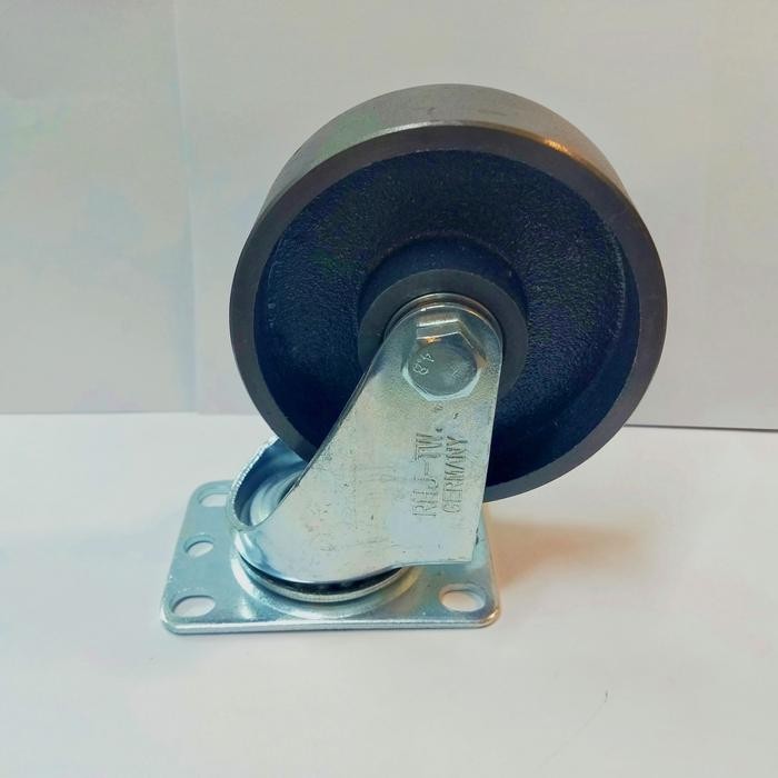 PREMIUM Roda Troli 4 inch bahan Besi merek RHJ