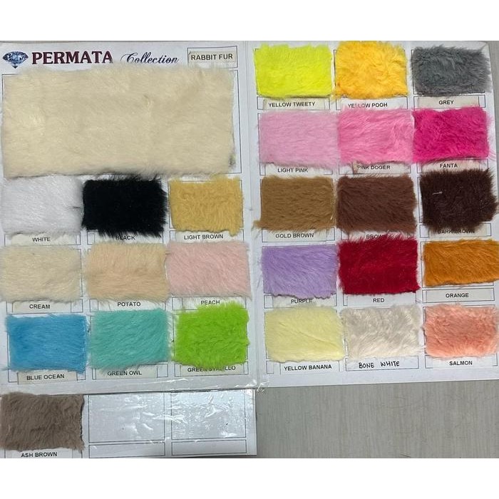 Kain Bulu Rabbit Fur/ Kain Bulu Kelinci Halus Dan Lembut