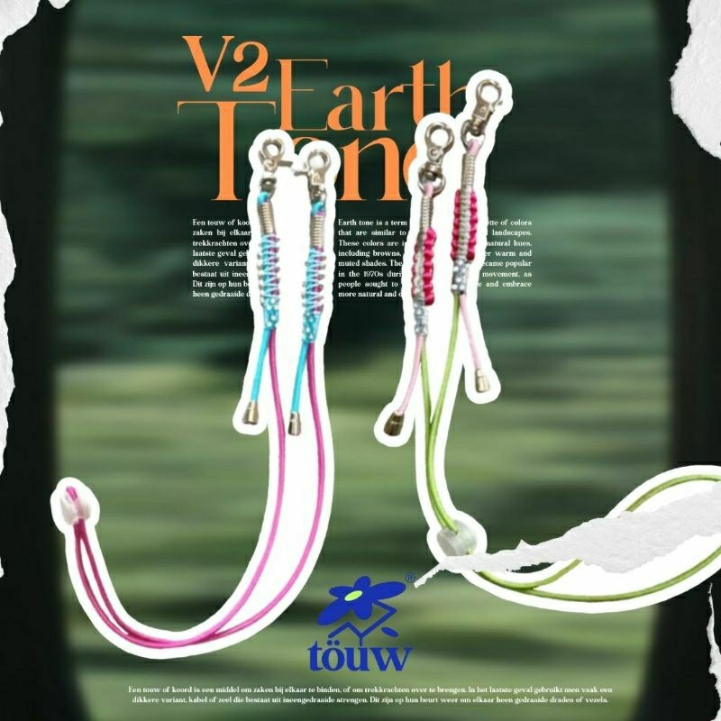 Strap Mask Touw Earth Tone v2 Colors Hijab Conector Kalung Masker Hijab