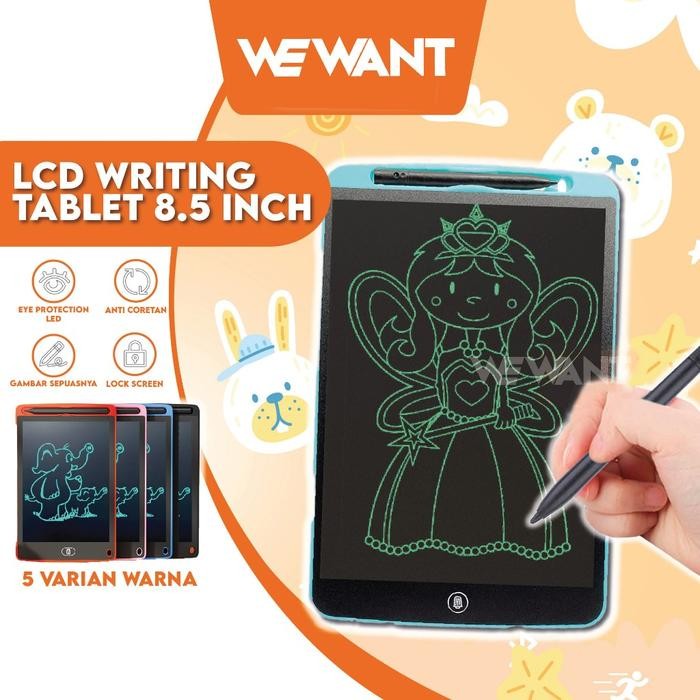 

Bricks - Tablet Papan Tulis Anak Belajar Menulis Menggambar Lcd Writing 8.5 Inc