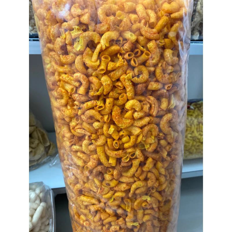 

Desyallshop Makaroni Bantet Pedas / Makaroni Bantat Original 500Gram