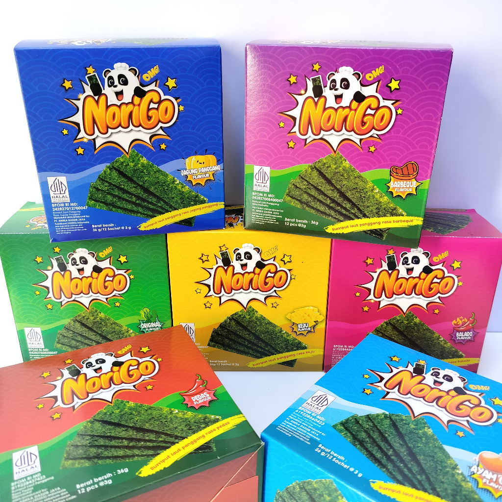 

Andrianbijaksana (Paket 1 Dus) Norigo Rumput Laut Crispy