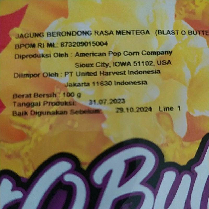 

Desyallshop Pop Corn Jolly Time Rasa Blast O Butter