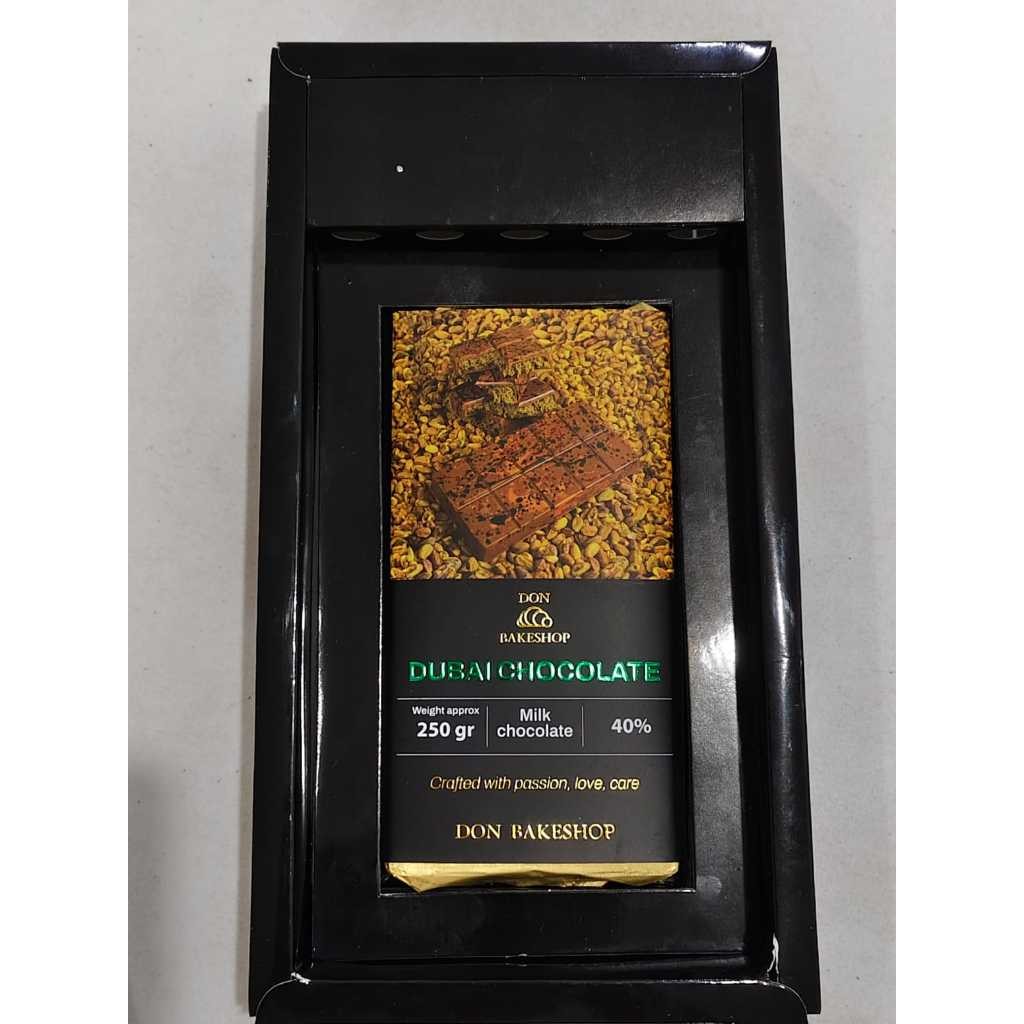 

Andrianbijaksana Viral!! Coklat Dubai / Dubai Chocolate Pistachio & Hazelnut Praline By Don Bakeshop