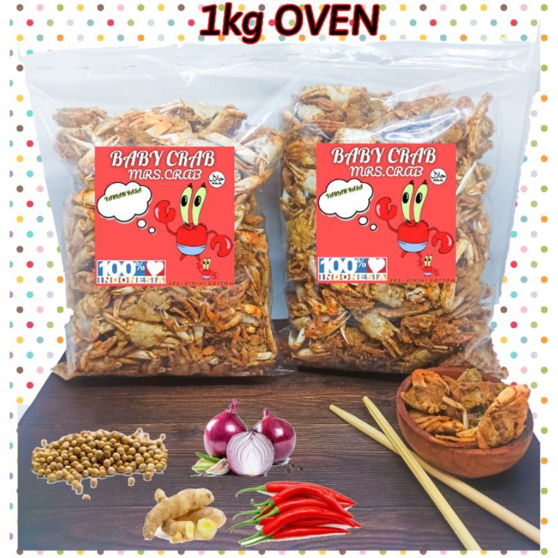 

Andrianbijaksana Baby Crab 1Kg Halal!! Cemilan Krispy Khas Laut