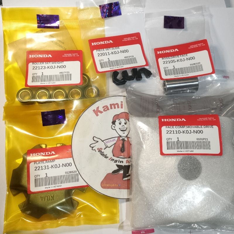 22110-K0J-N00 Face Comp Movable Drive Rumah roller komplit Genio Beat Scoopy 2019 2020 2021 2022