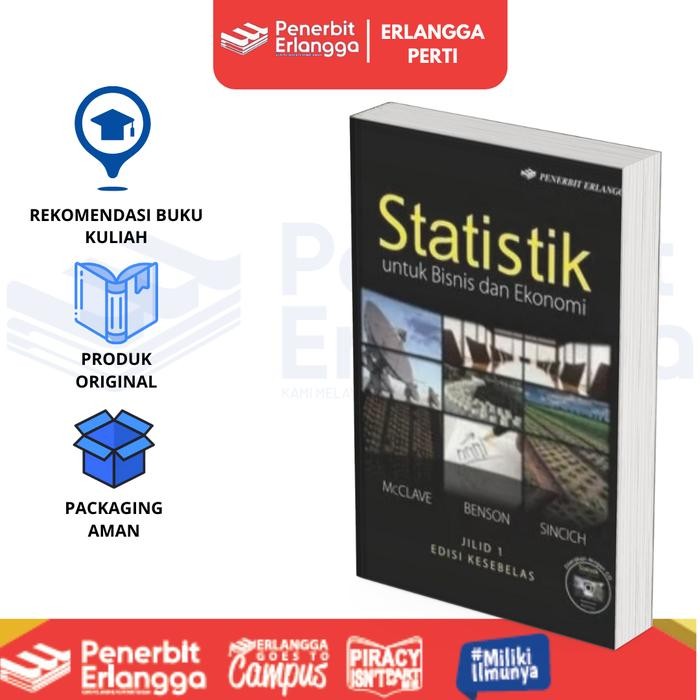 

PROMO [ERLANGGA] BUKU REFERENSI MAHASISWA: STATISTIK UNTUK BISNIS & EKONOMI JILID 1 EDISI 11 - JAMES