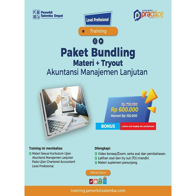

SALE BUNDLING MATERI + TRYOUT CHARTERED ACCOUNTANT (CA) AKUNTANSI MANAJEMEN READY