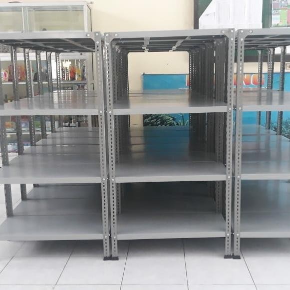 PREMIUM rak besi siku 4 susun