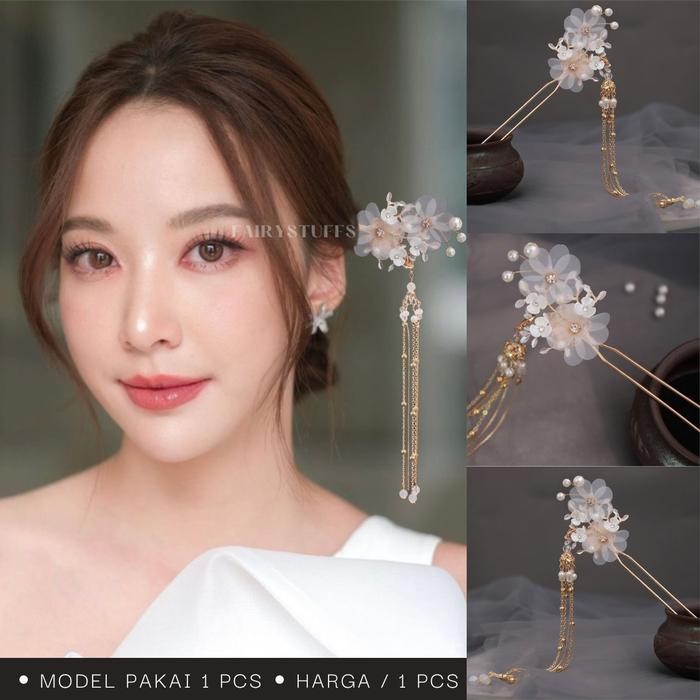 Tusuk Konde Rambut Sanggul Lamaran Pesta Hairpiece Aksesoris Rambut