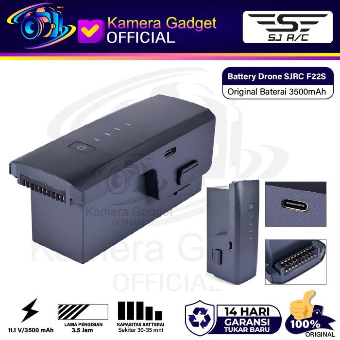 Battery Drone SJRC F11 4K Pro Batre 11.1V 2500mAh Original