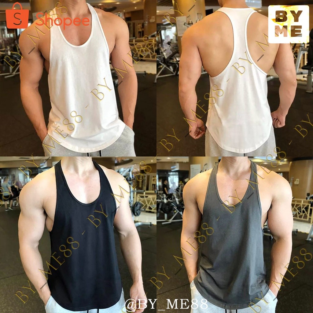BIG PROMO KAOS SINGLET PRIA TALI KECIL SPORT UNTUK GYM