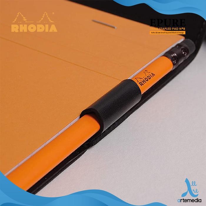 

Buku Catatan Rhodia Epure 8,4X22Cm Head Stapled Pad N8 Notepad #Gratisongkir