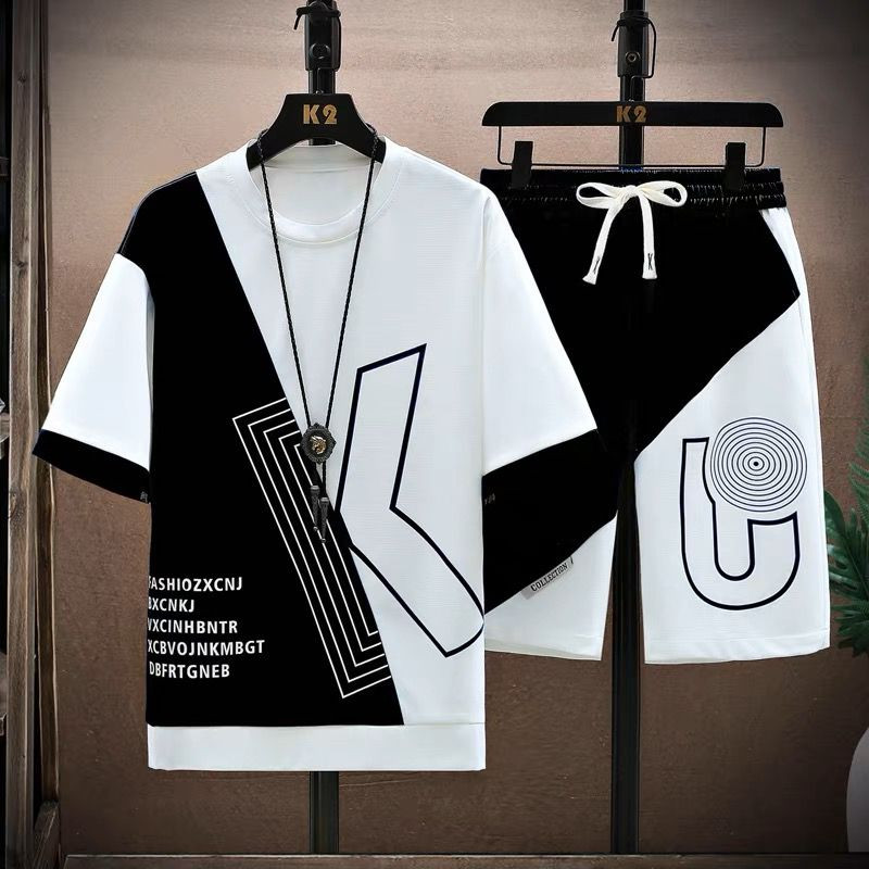 Best Deals Setelan Hk Oblong Lengan Pendek & Celana Pendek Pria Terbaru Mukzhop One Set Dewasa Dan