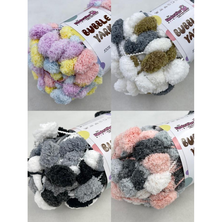 Benang rajut bubble yarn polyester